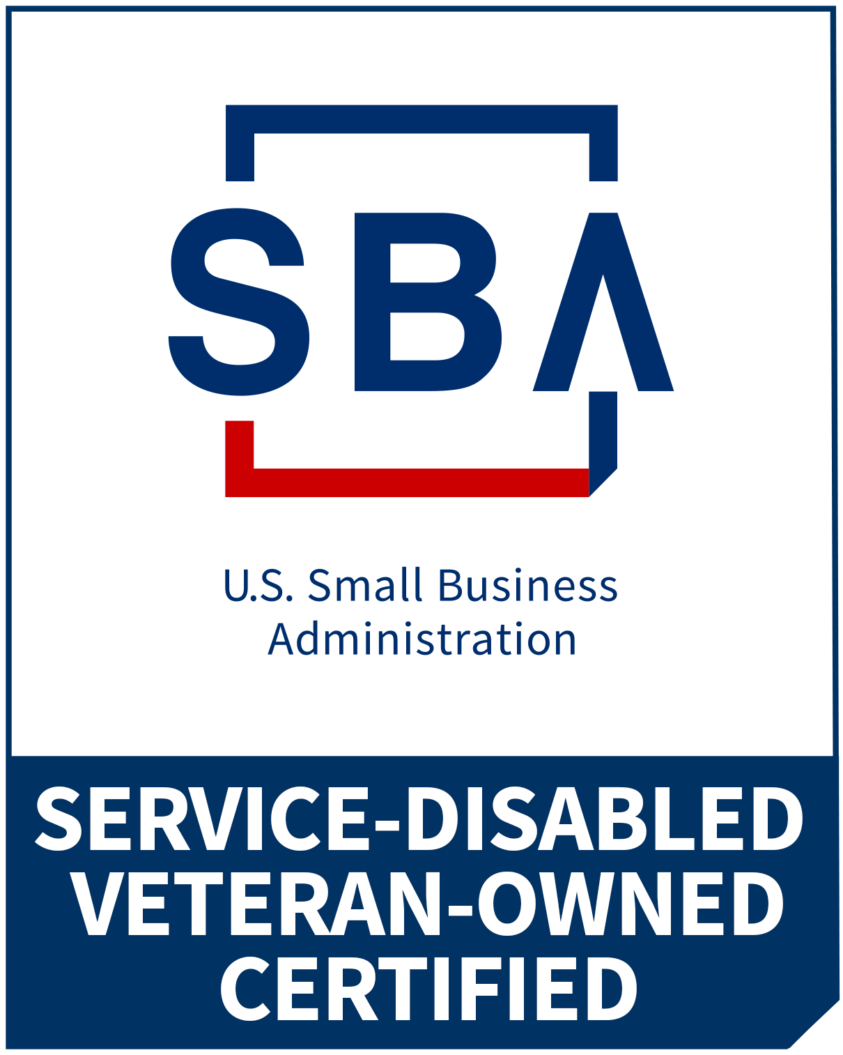 Service-Disabled Veteran-Owned Small Business certified badge